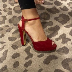 Michael Kors Red Heels 8.5